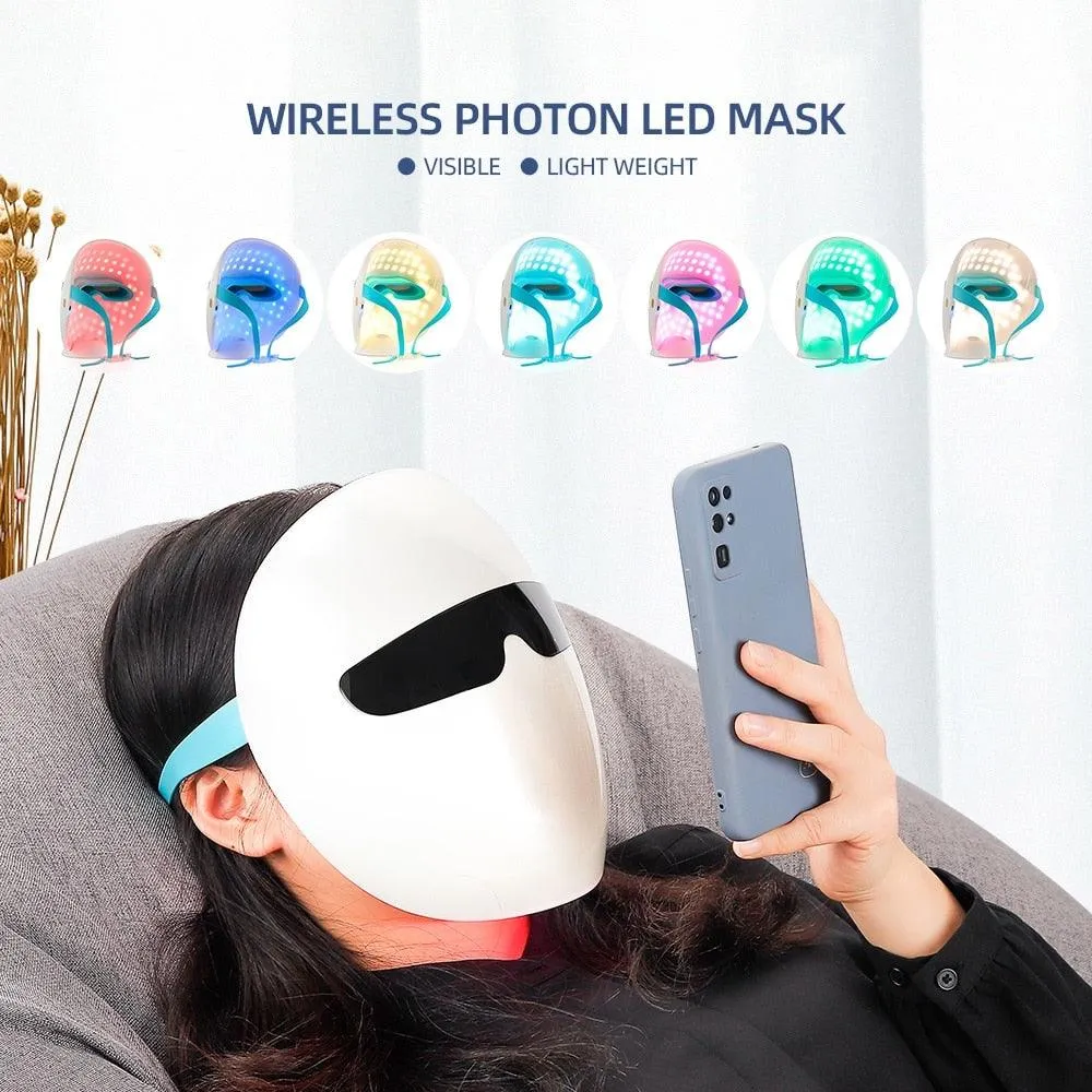 Advanced Wireless LED Facial Rejuvenation Mask for Timeless Skin Restoration