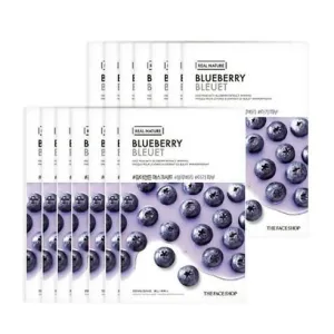 Blueberry Bliss Skin Renewal Masks - 10 Pack, 20g Each