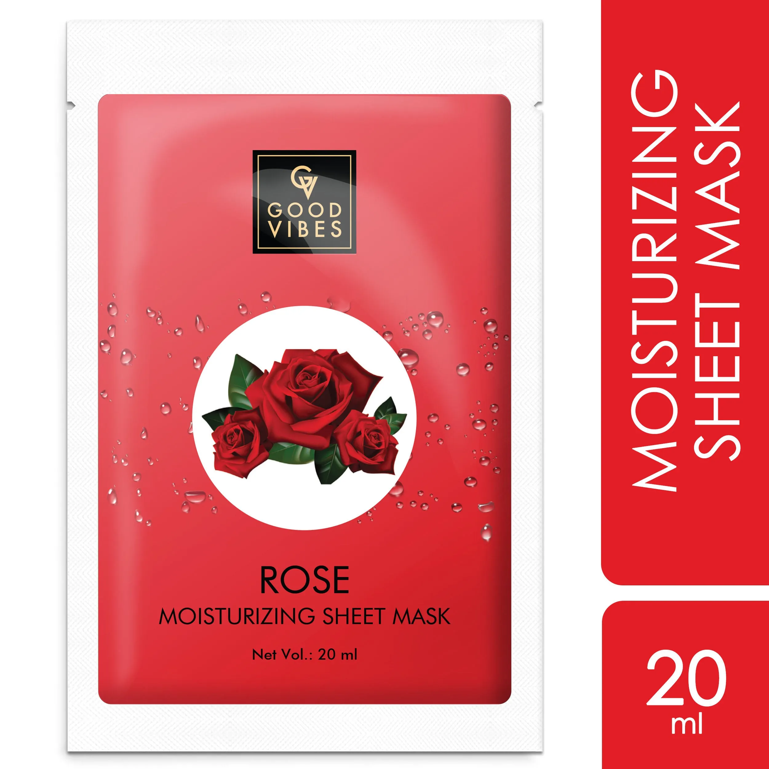 Good Vibes Moisturizing Sheet Mask - Rose (20 ml)