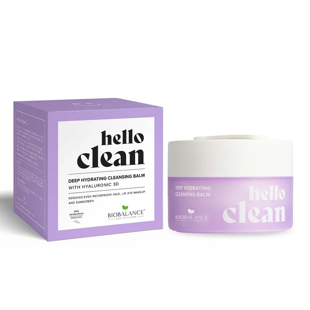 Hello Clean Deep Hydrating Cleansing Balm With Hyaluronic Acid 3D - For All Skin Types