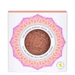 Konjac Sponge Facial Sponge Jeju Volcanic Scoria for Congested or Oily Skin