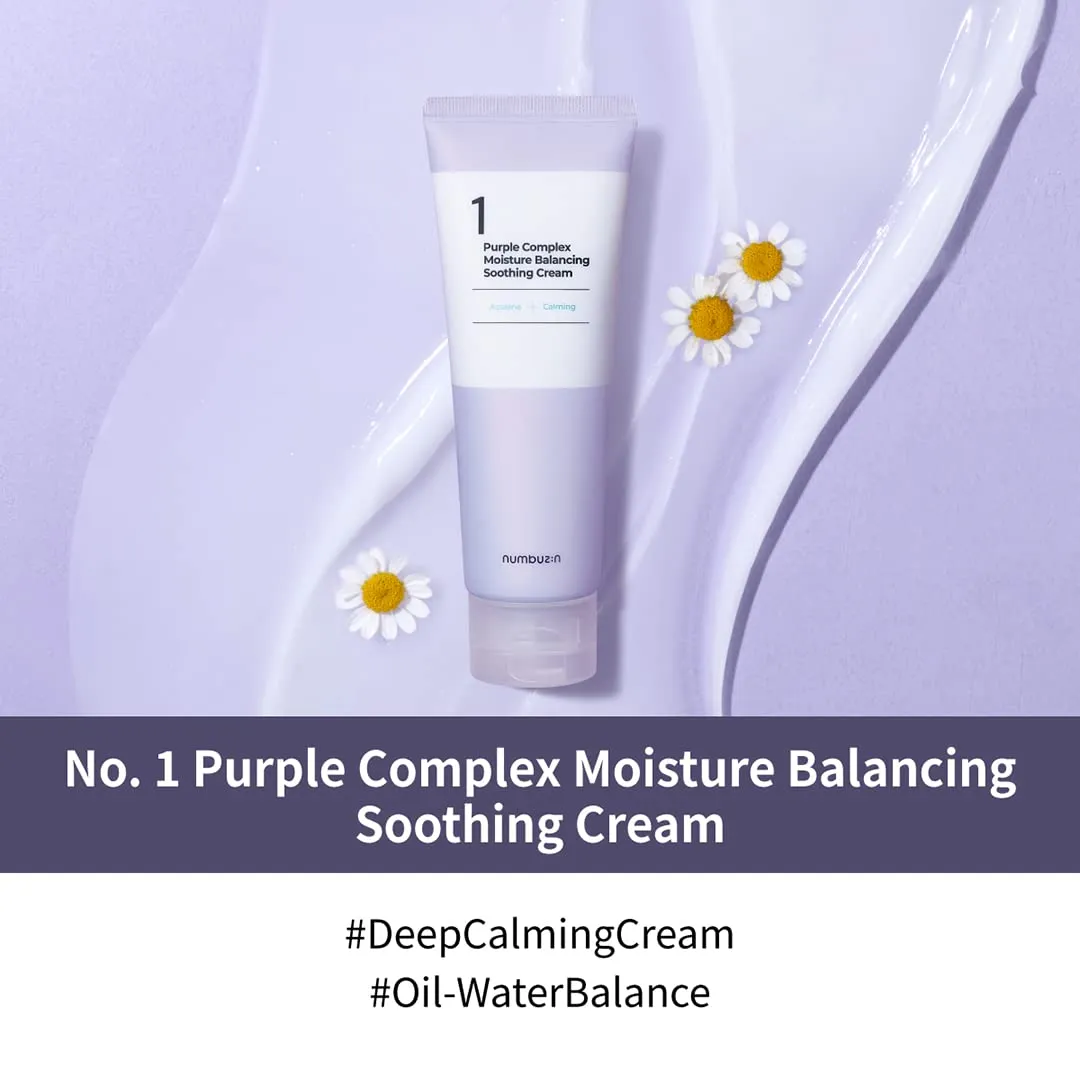 Numbuzin No.1 Purple Complex Moisture Balancing Soothing Cream