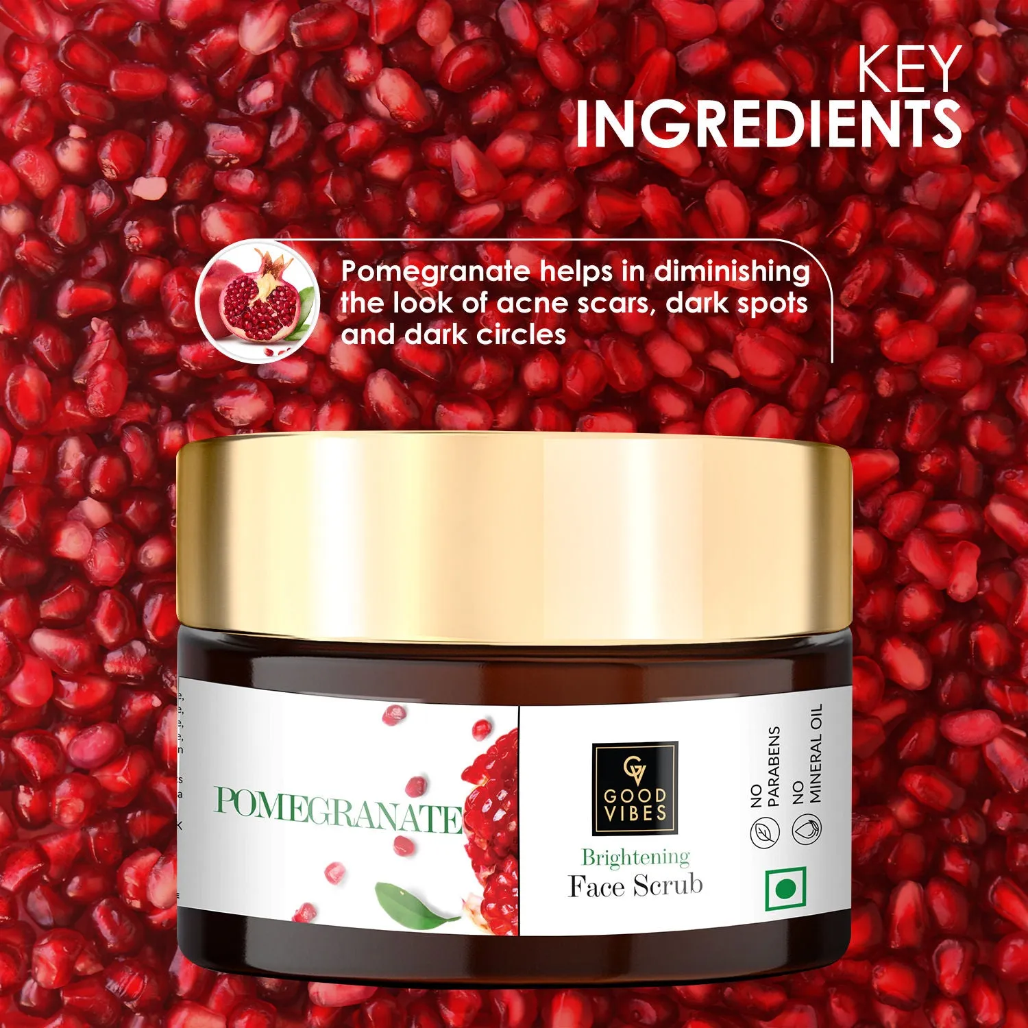 Pomegranate Brightening Face Scrub