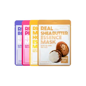 Real Essence Mask Combo Pack V2 (Sheabutter,Blueberry,Peach,Manuka Honey) 12pc