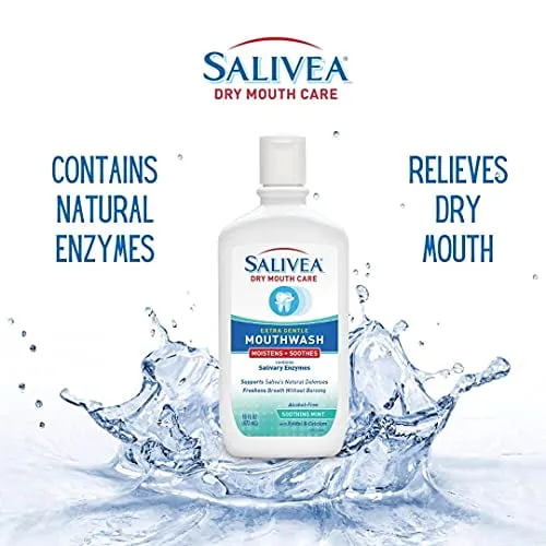 Salivea Extra Gentle Mouthwash Soothing Mint - 16 oz