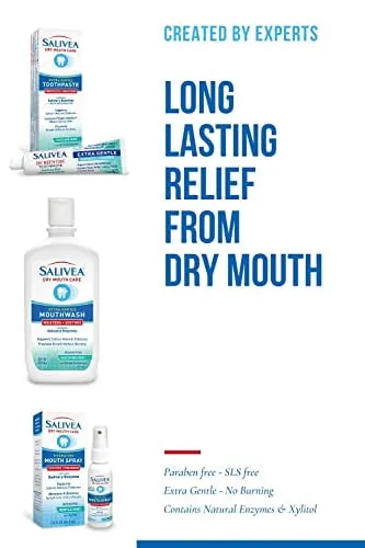 Salivea Extra Gentle Mouthwash Soothing Mint - 16 oz