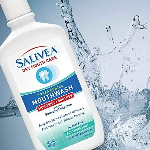 Salivea Extra Gentle Mouthwash Soothing Mint - 16 oz