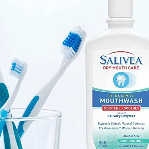 Salivea Extra Gentle Mouthwash Soothing Mint - 16 oz