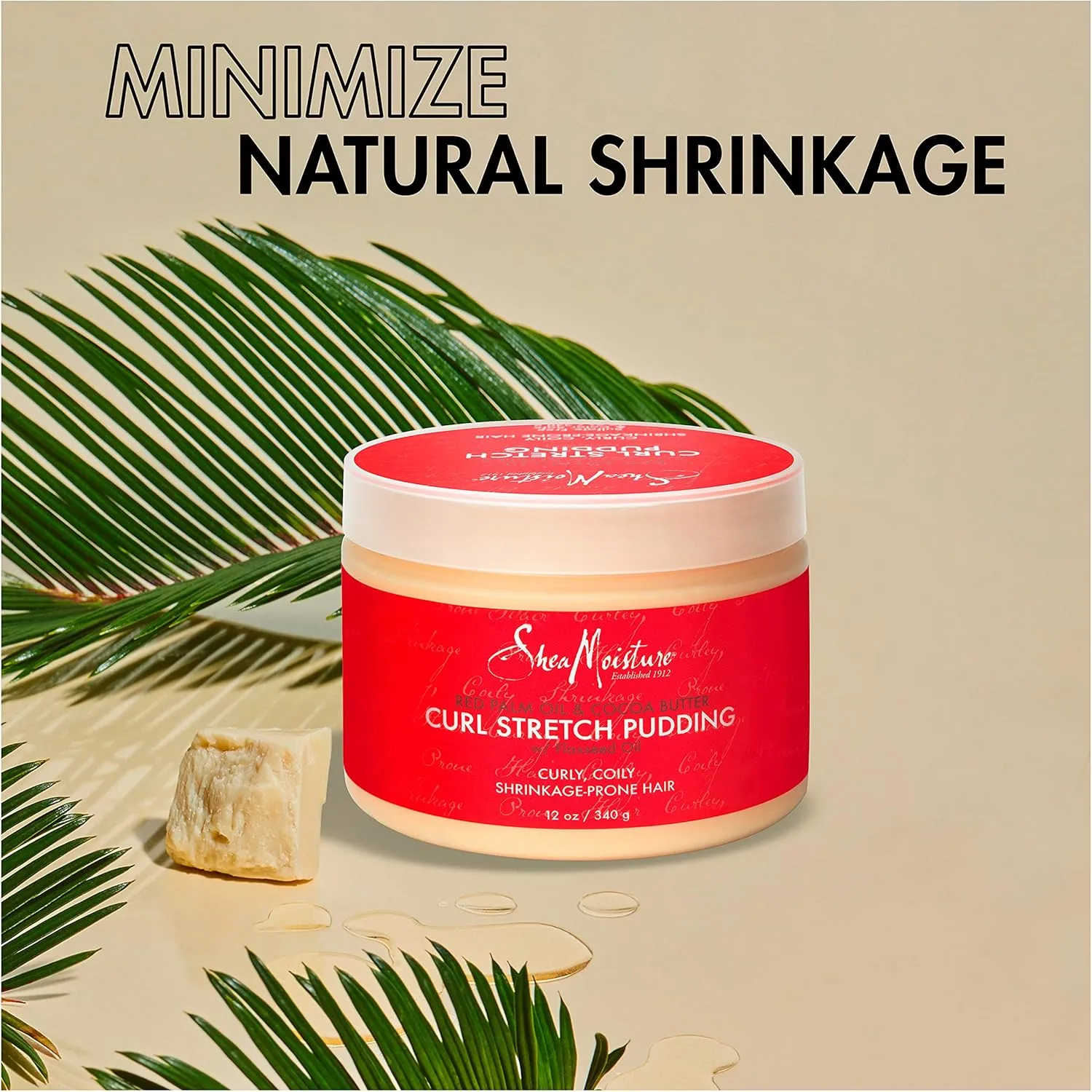 Shea Moisture Red Palm Oil And Cocoa Butter Curl Stretch Pudding 340g